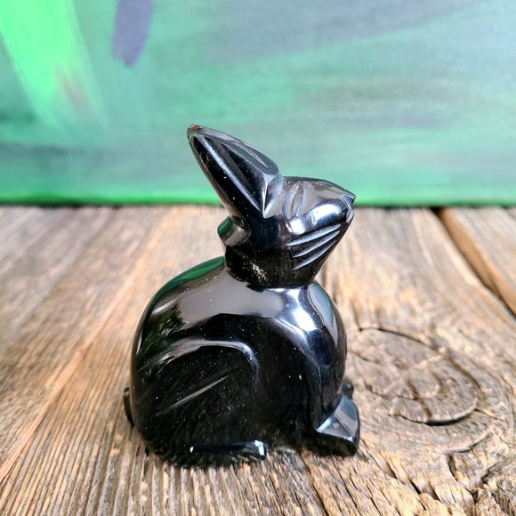 Black Onyx bunny rabbit. - Picture 3 of 6